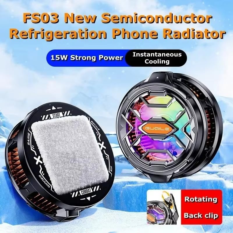 FS03 Mobile Phone Radiator Cooling Fan Phone Gaming Cooler Cooling Pad