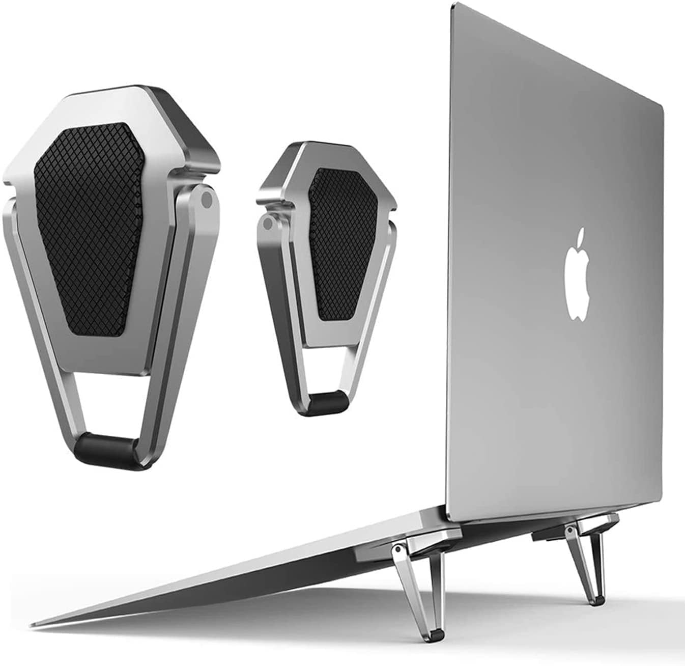 Laptop Stand for Desk | Portable Metal PC Desk Stand, Aluminium Cooling Pad Mini Clip Compatible with MacBook Apple Laptop, Lenovo, Dell, Hp, Acer & Other Laptops